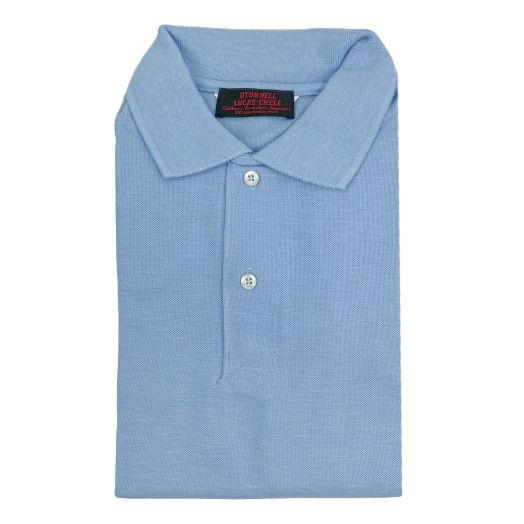 O'Connell's Trim Fit 2-button Polo Shirt - Light Blue