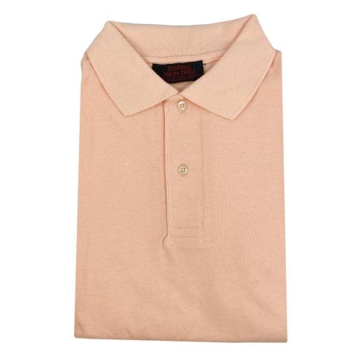 O'Connell's Trim Fit 2-button Polo Shirt - Peach