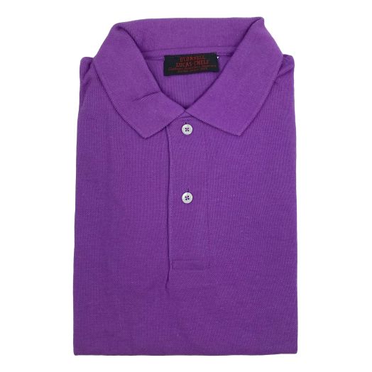 O'Connell's Trim Fit 2-button Polo Shirt - Purple