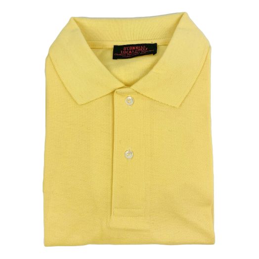 O'Connell's Trim Fit 2-button Polo Shirt - Yellow