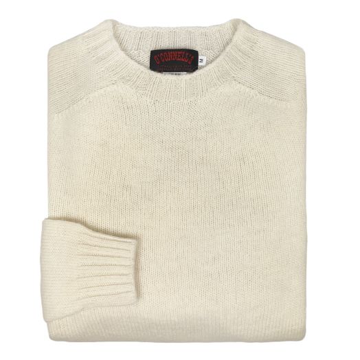 O'Connell's Undyed Shetland Wool 'Voe True' Sweater - Ecru