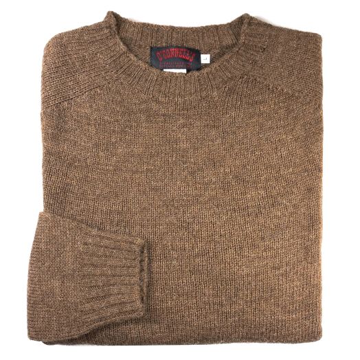 O'Connell's Undyed Shetland Wool 'Voe True' Sweater - Moorit