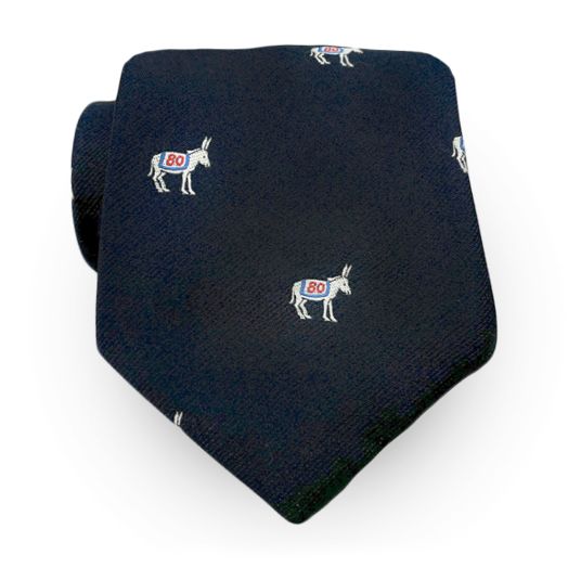 O'Connell's Vintage Club Tie - 1980 Election Donkey - Navy (116417)