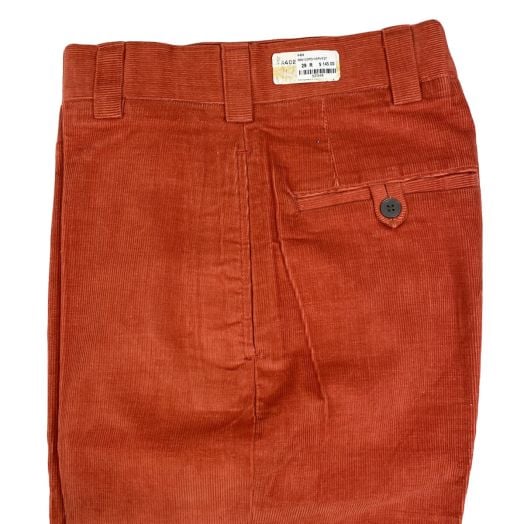 O'Connell's Vintage Plain Front Mini Corduroy Trousers - Harvest