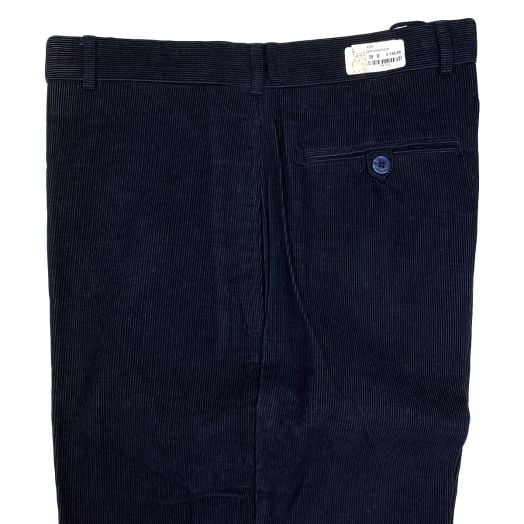 O'Connell's Vintage Plain Front Mini Corduroy Trousers - Navy