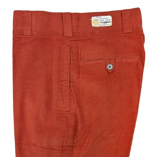 O'Connell's Vintage Plain Front Mini Corduroy Trousers - Pumpkin