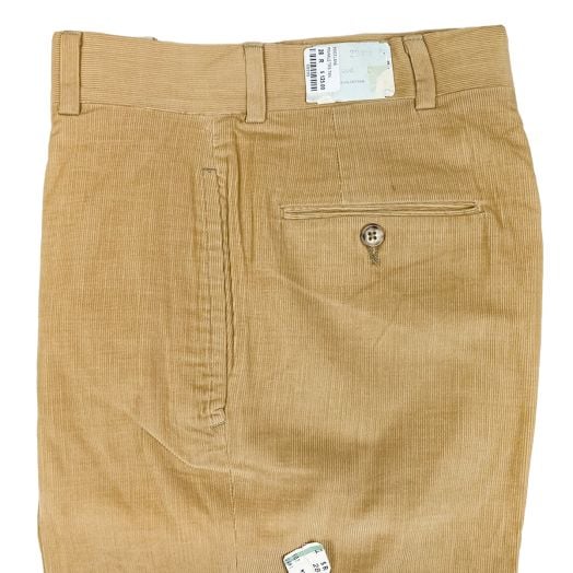 O'Connell's Vintage Plain Front Pinwale Corduroy Trousers - Tan