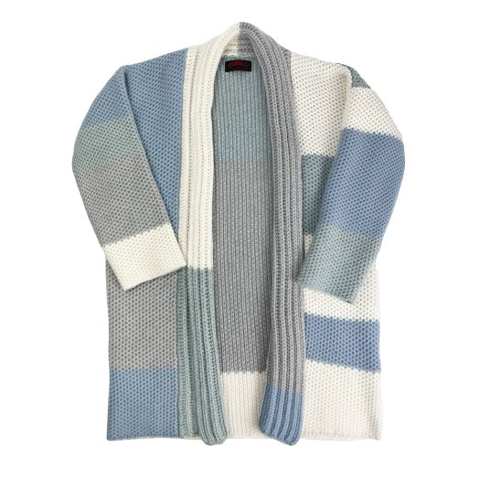 O'Connell's Women's 12-ply Cashmere Color Block Kimono