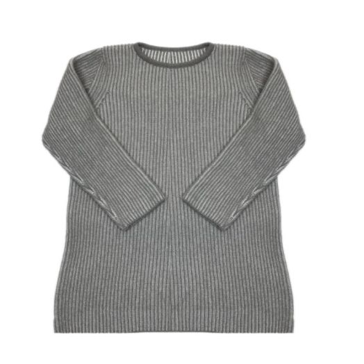 O'Connell's Women's 6-ply Scottish Plated Cashmere Sweater- Natural & Ivory