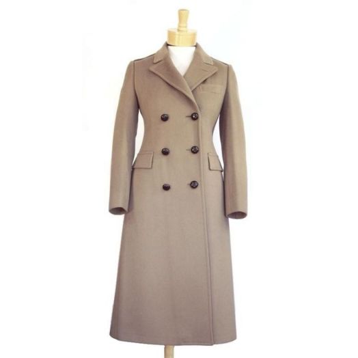 O'Connell's Women's British Warm Topcoat - "Officer's Pink" Taupe