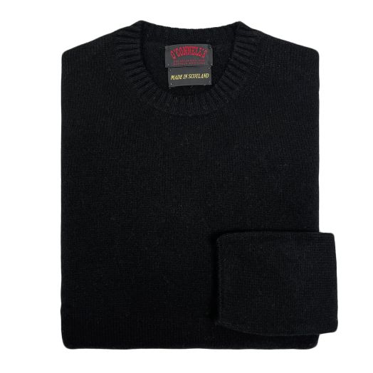 O'Connell's Women's Cashmere Crewneck - Black