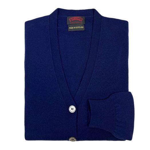 O'Connell's Women's Cashmere V-Neck Cardigan - American Navy