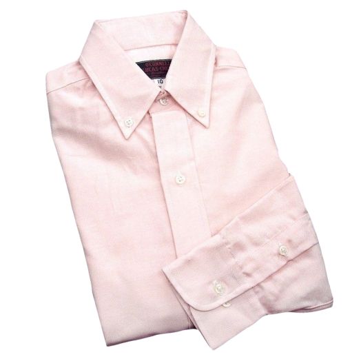 O'Connell's Women's Classic Oxford Dress Shirt - Back Pleat - Pink