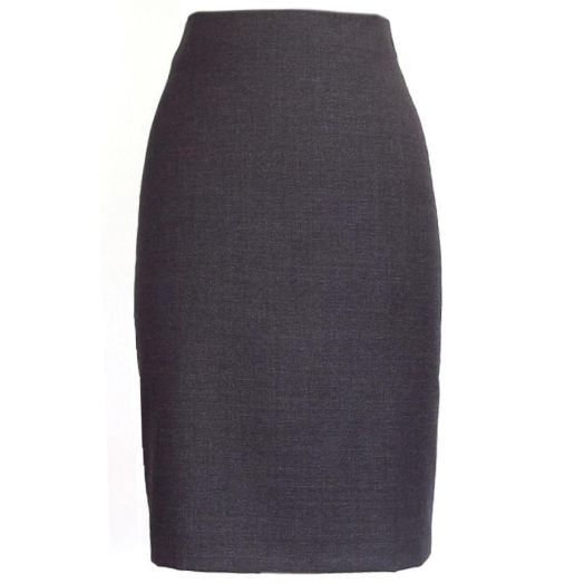O'Connell's Womens Executive Collection - Chloe Skirt - Super 110 Wool - Grey/Black Minicheck