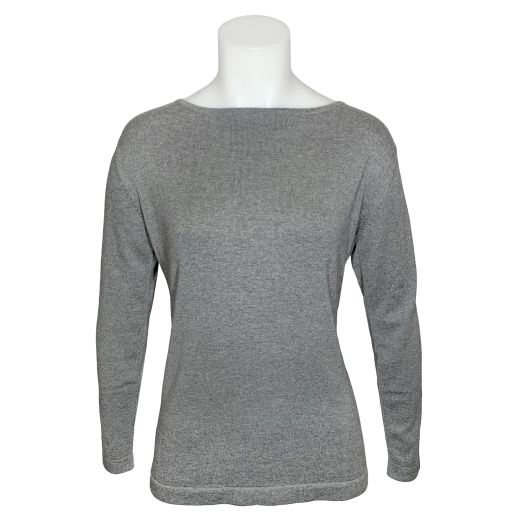 O'Connell's Women's Pima Cotton Boatneck Top - Flannel Grey (3604)