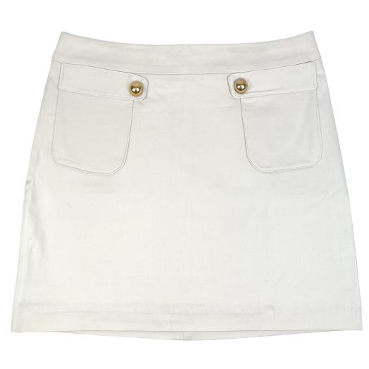 O'Connell's Women's Mini Skirt with Pockets - Stone