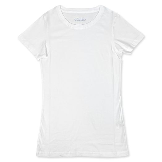 O'Connell's Women's Pima Cotton Crewneck Tee - White (8000)