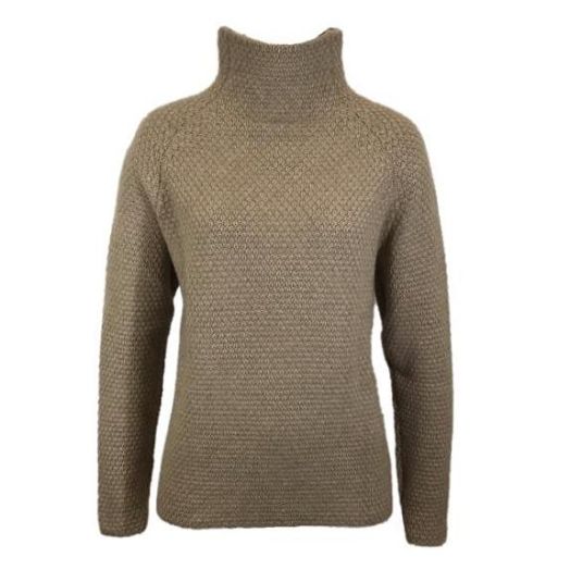 O'Connell's Women's Purl Knit Undyed Cashmere Sweater - Natural