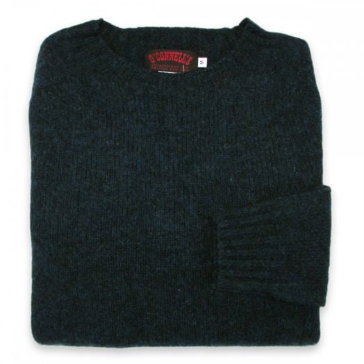 O'Connell's Womens Scottish Shetland Crewneck Sweater - Petrel
