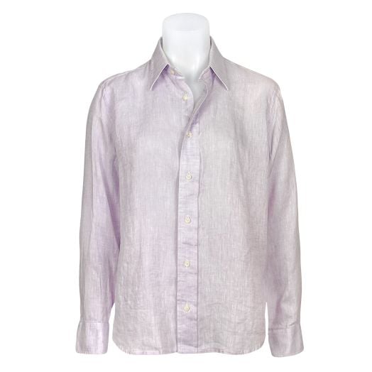 O'Connell's Women's Spread Collar Shirt - Linen - Lavender (W600-61)
