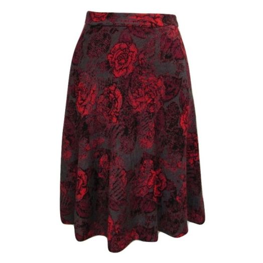 O'Connell's Women's Wool Knit Skirt - Fere - Rose/Grey (8852)