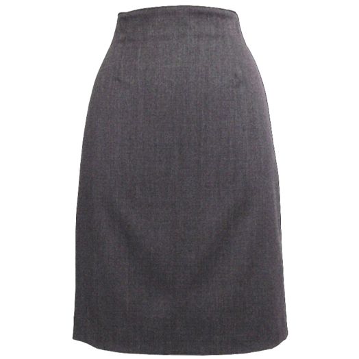O'Connell's Women's Wool Twill Pencil Skirt - Tyra - Charcoal Grey