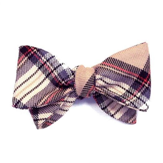 O'Connell's Wool Bow Tie - Camel Stewart (67991)