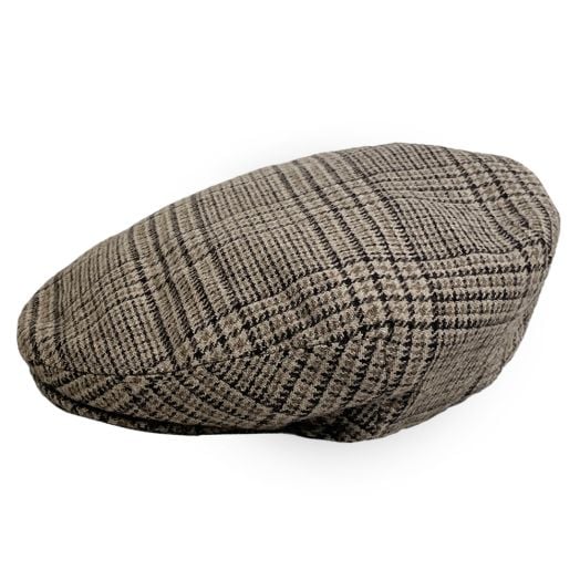 O'Connell's Wool Cap - Brown Plaid