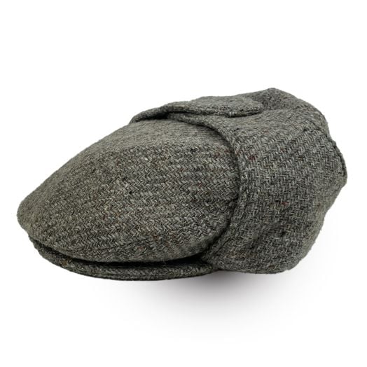 O'Connell's Wool 'Chicago Lugg' Cap - Tan Tweed