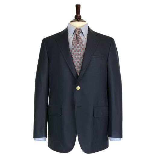 O'Connell's Wool Hopsack Blazer - Navy