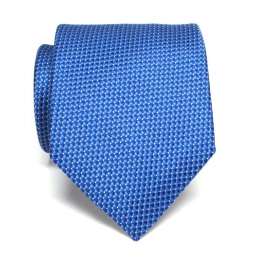 O'Connell's Woven Silk Necktie - Blue Tri-Tic (80269)