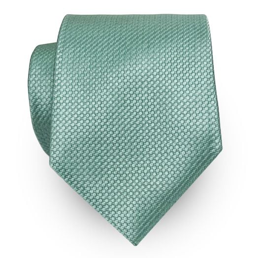 O'Connell's Woven Silk Solid Necktie - Seafoam Green (099950)