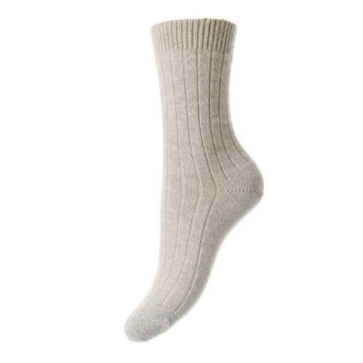 Pantherella Women's Cashmere Trouser Sock - Natural (105880)