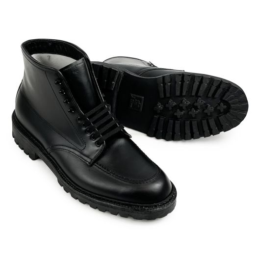 Alden for O'Connell's Exclusive Make-Up - Indy Boot - Black Chromexcel with Heavy Lug Sole - 'The Black Ghost' (40427H)