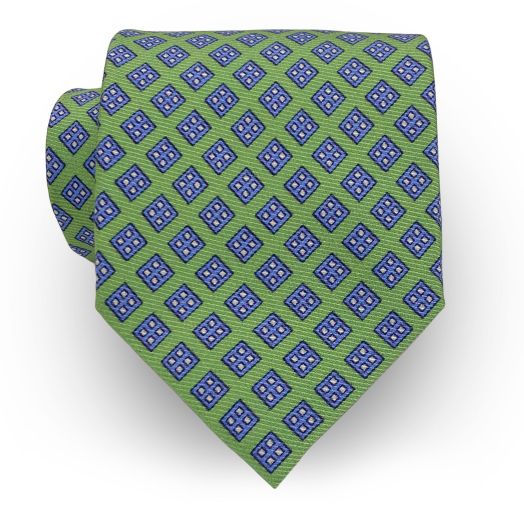 Robert Jenson 50 ounce Silk Necktie - Diamond - Lime (103548)