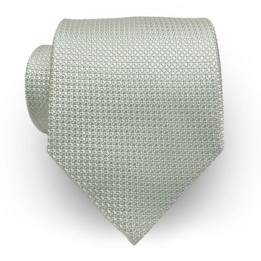 Robert Jenson Solid Woven Silk Necktie - Mint (103398)