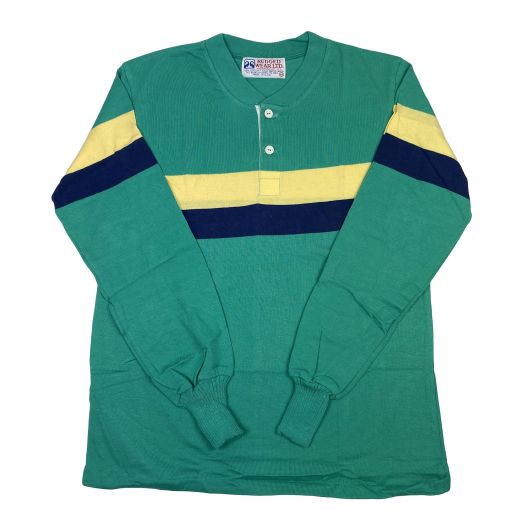 Rugby Shirt by Rugged Wear Ltd. - Henley Style - Kelly, Navy & Yellow