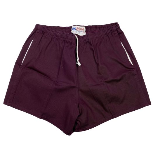Rugby Shorts by Rugged Wear Ltd. - Burgundy