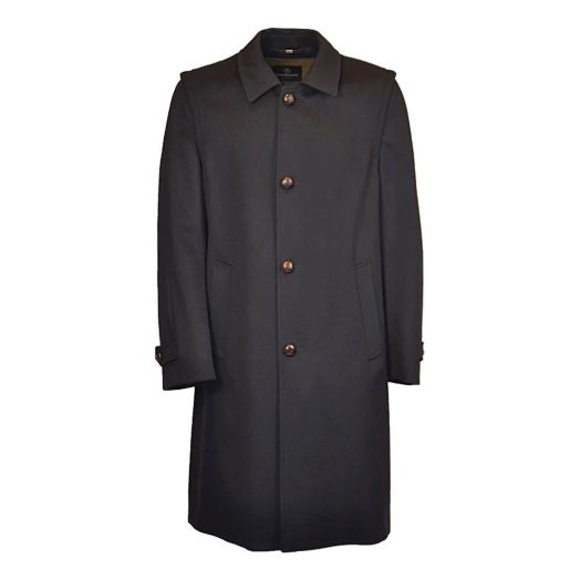 Schneiders of Salzburg Men's 'Hubertus' Loden Coat - Navy