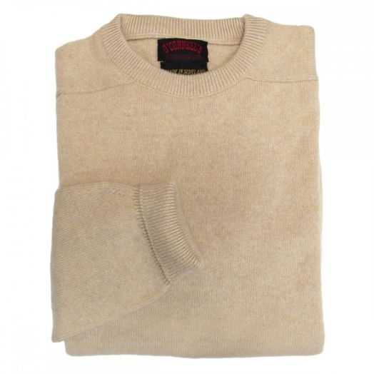O'Connell's Scottish Cashmere Crewneck Sweater - Oatmeal