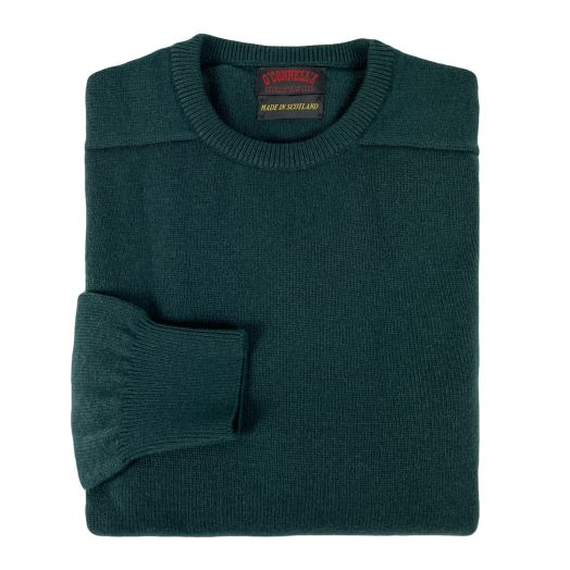 O'Connell's Scottish Cashmere Crewneck Sweater - Tartan