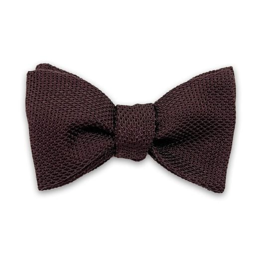 Seaward & Stearn English 'Garza Fina' Silk Grenadine Bow Tie - Burgundy (107738)