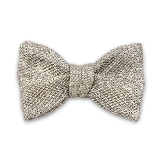 Seaward & Stearn English 'Garza Fina' Silk Grenadine Bow Tie - Champagne (107742)