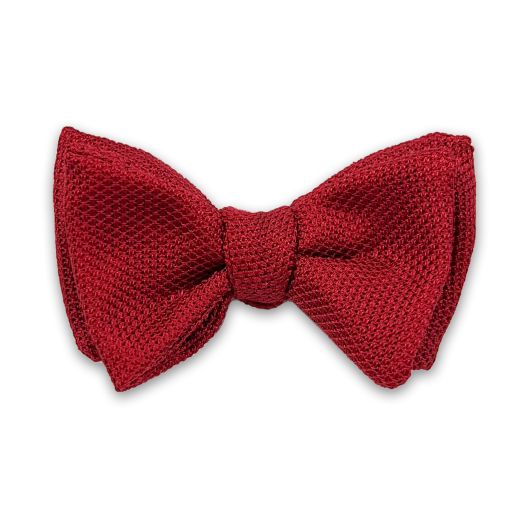 Seaward & Stearn English 'Garza Fina' Silk Grenadine Bow Tie - Red (107737)