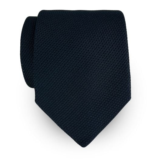 Seaward & Stearn English 'Garza Fina' Silk Grenadine Tie - Navy (114167) - Extra Long