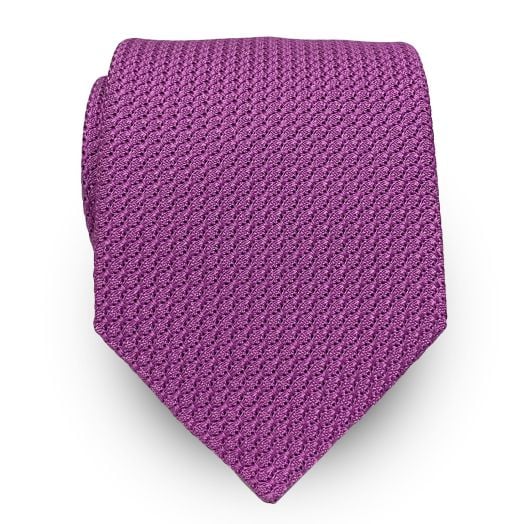 Seaward & Stearn English Woven Silk Grenadine Tie - Lavender (108722)