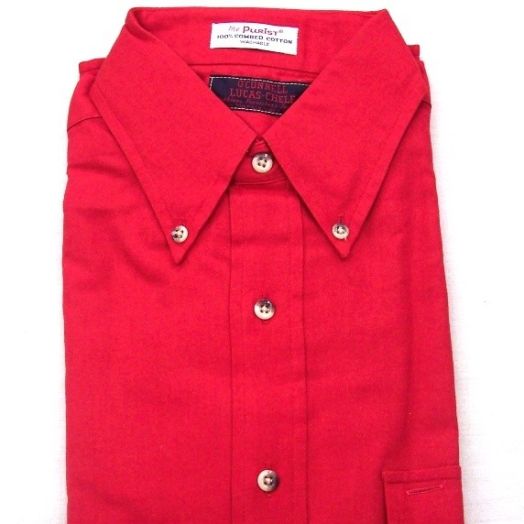 Sero Shirtmakers - Cotton Flannel English Twill - Red