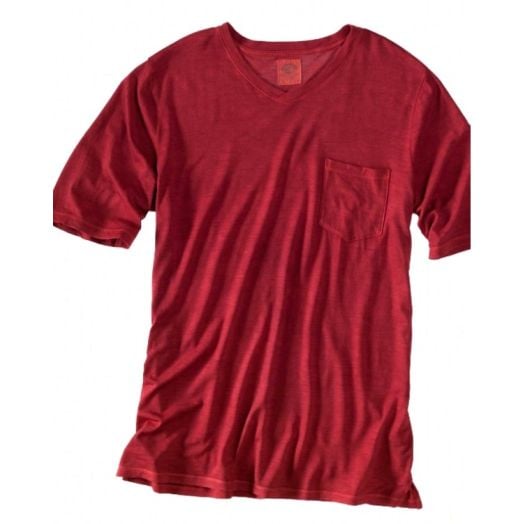Short Sleeve Pocket Tee by Ramblers Way - Madder Red