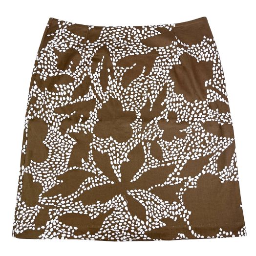 O'Connell's Women's Cotton Skirt - Leaves - Brown (SS 811)