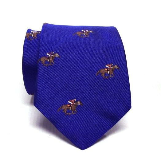 Atkinson's Silk Club Necktie - Horse Race - Royal (61155)